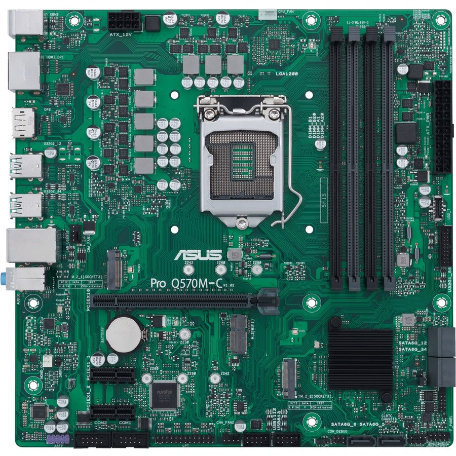 Asus Q570M-C/CSM Desktop Motherboard - Intel Chipset - Socket LGA-1200 - Intel Optane Memory Ready - Micro ATX PRO Q570M-C/CSM