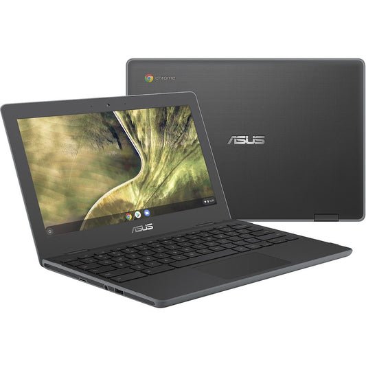 Asus Chromebook C204 C204MA-SS02-CB 11.6" Rugged Notebook - HD - 1366 x 768 - Intel Celeron N4020 Dual-core (2 Core) 1.10 GHz - 4 GB RAM - 32 GB Flash Memory - Dark Gray C204MA-SS02-CB