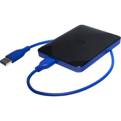 WD WDBDFF0020BBK-WESN 2 TB Portable Hard Drive - 2.5" External - Black, Blue WDBDFF0020BBK-WESN