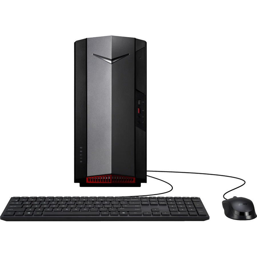 Acer Nitro N50-640-ER11 Gaming Desktop Computer - Intel Core i5 12th Gen i5-12400F Hexa-core (6 Core) 2.50 GHz - 8 GB RAM DDR4 SDRAM - 1 TB HDD - 256 GB PCI Express SSD DG.E2VAA.001