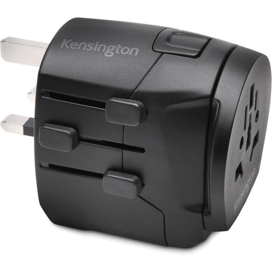 Kensington International Travel Adapter - Grounded (3-Prong) with Dual USB Ports K38238WW