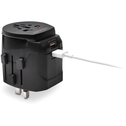 Kensington International Travel Adapter - Grounded (3-Prong) with Dual USB Ports K38238WW