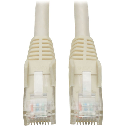 Tripp Lite 15-ft. Cat6 Gigabit Snagless Molded Patch Cable(RJ45 M/M) - White N201-015-WH