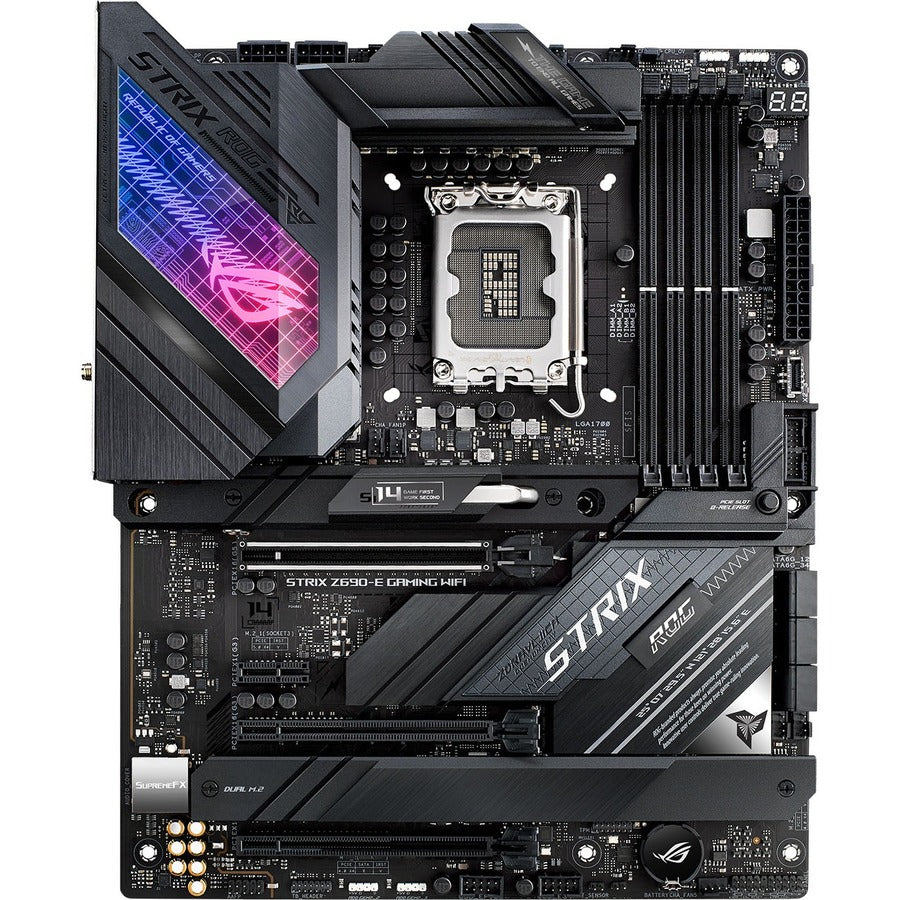 Carte mère de bureau Asus ROG Strix Z690-E GAMING WIFI - Chipset Intel Z690 - Socket LGA-1700 - Mémoire Intel Optane compatible - ATX ROG STRIX Z690-E GAMING WIFI