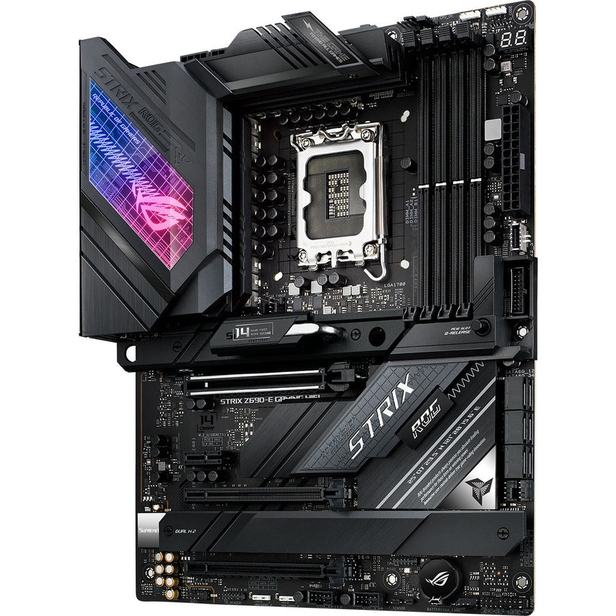 Carte mère de bureau Asus ROG Strix Z690-E GAMING WIFI - Chipset Intel Z690 - Socket LGA-1700 - Mémoire Intel Optane compatible - ATX ROG STRIX Z690-E GAMING WIFI