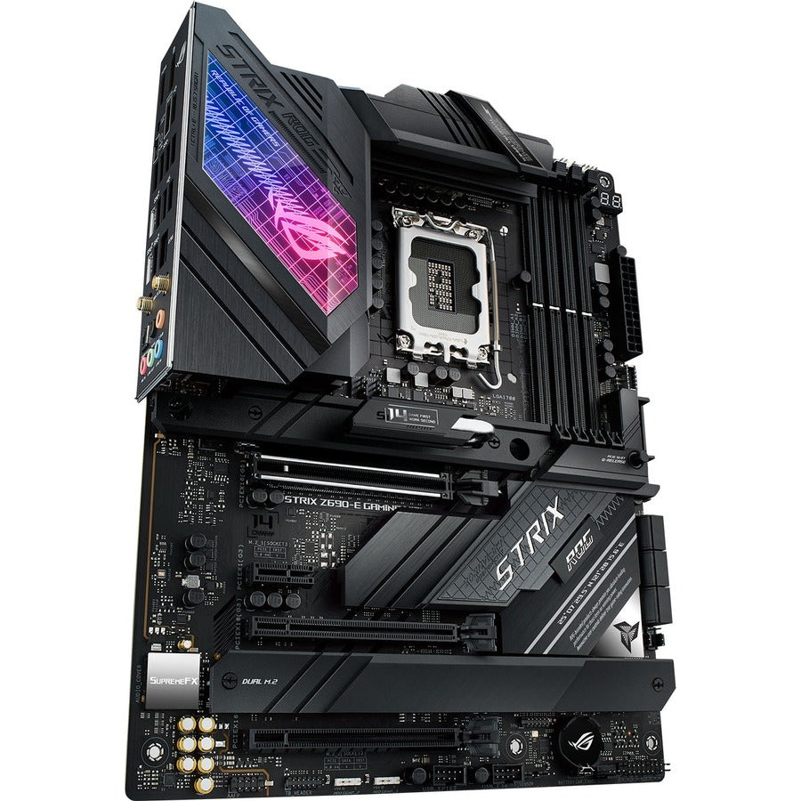 Carte mère de bureau Asus ROG Strix Z690-E GAMING WIFI - Chipset Intel Z690 - Socket LGA-1700 - Mémoire Intel Optane compatible - ATX ROG STRIX Z690-E GAMING WIFI