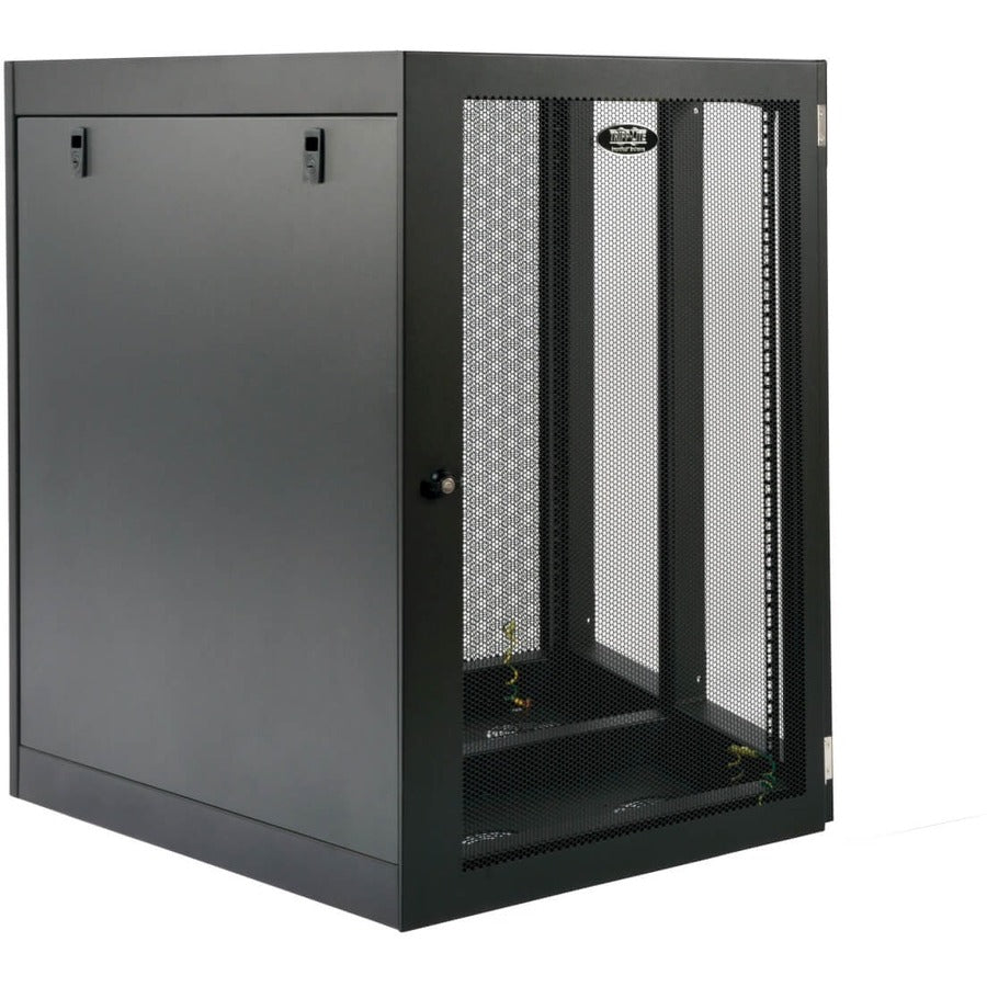 Tripp Lite SmartRack Heavy-Duty Side-Mount Wall-Mount Rack Enclosure Cabinet SRW18UHD