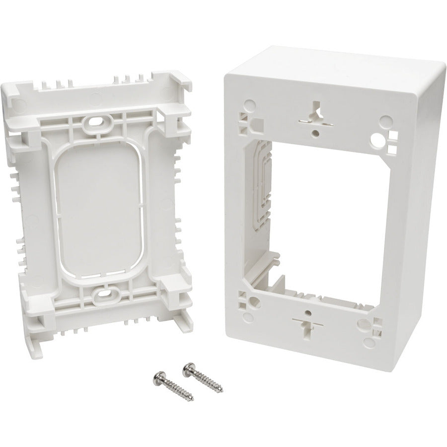 Tripp Lite Single-Gang Surface-Mount Junction Box, White N080-SMB1-WH