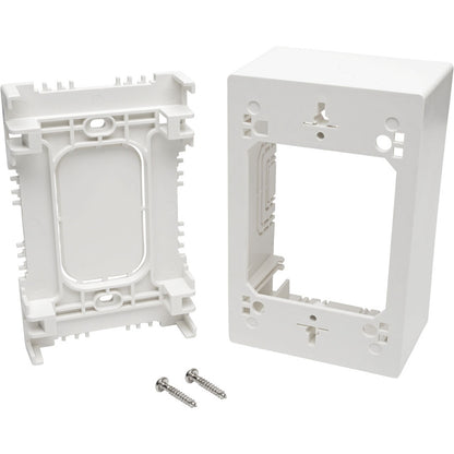 Tripp Lite Single-Gang Surface-Mount Junction Box, White N080-SMB1-WH