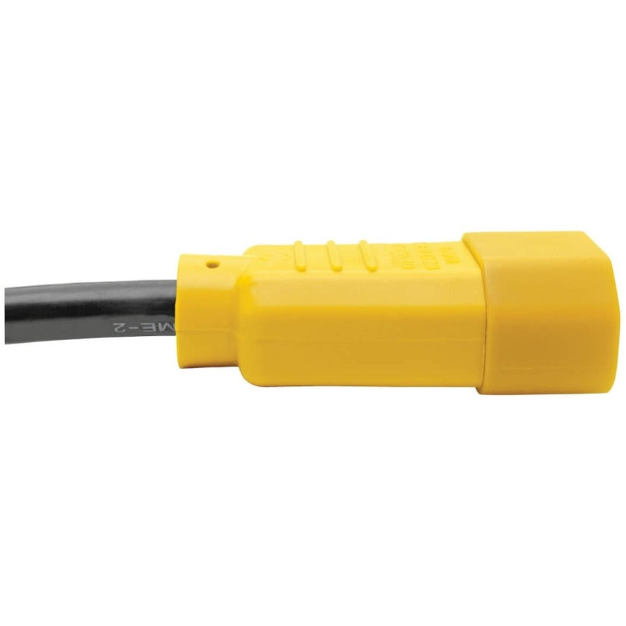 Tripp Lite 6ft Power Cord Extension Cable C14 to C13 Heavy Duty Yellow 15A 14AWG 6' P005-006-YW