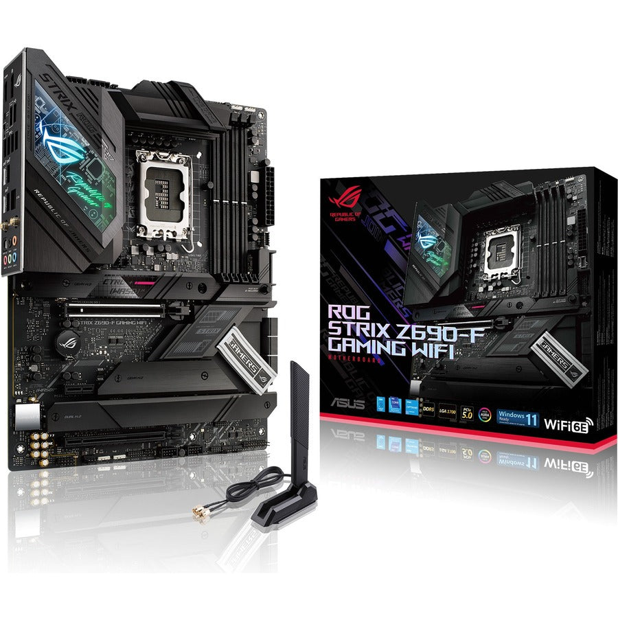 Carte mère de bureau Asus ROG Strix Z690-F GAMING WIFI - Chipset Intel Z690 - Socket LGA-1700 - Mémoire Intel Optane compatible - ATX ROG STRIX Z690-F GAMING WIFI