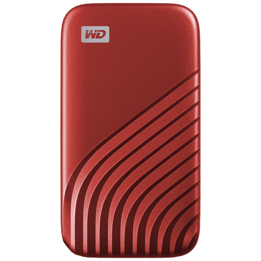 WD My Passport WDBAGF0020BRD-WESN 2 TB Portable Solid State Drive - External - Red WDBAGF0020BRD-WESN