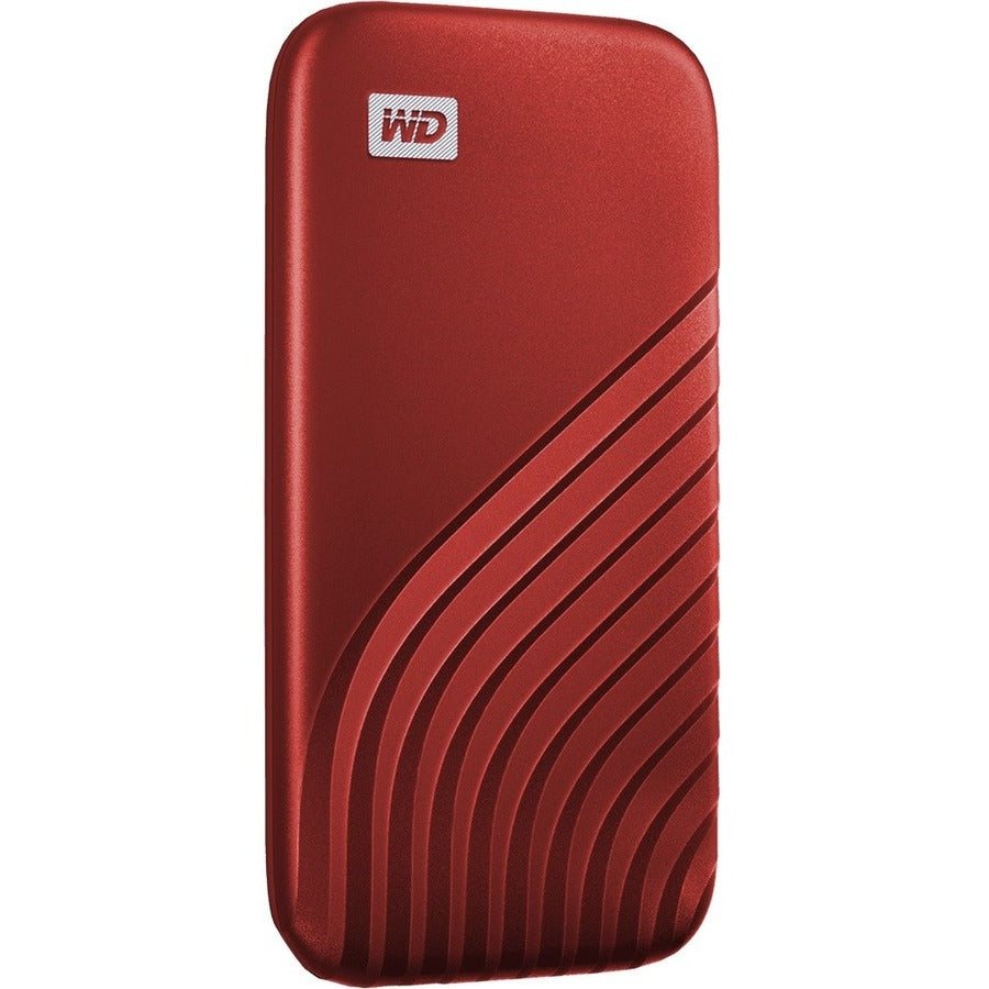 WD My Passport WDBAGF0020BRD-WESN 2 TB Portable Solid State Drive - External - Red WDBAGF0020BRD-WESN