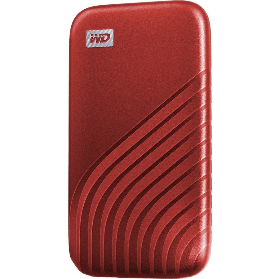 WD My Passport WDBAGF0020BRD-WESN 2 TB Portable Solid State Drive - External - Red WDBAGF0020BRD-WESN