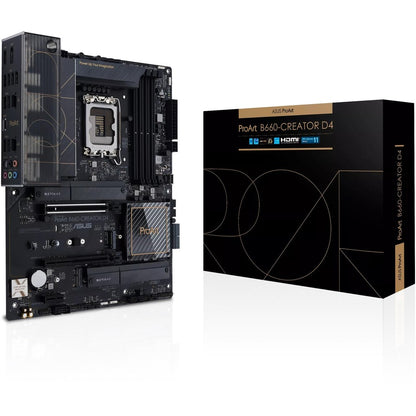 Asus ProArt B660-CREATOR D4 Desktop Motherboard - Intel B660 Chipset - Socket LGA-1700 - Intel Optane Memory Ready - ATX PROART B660-CREATOR D4