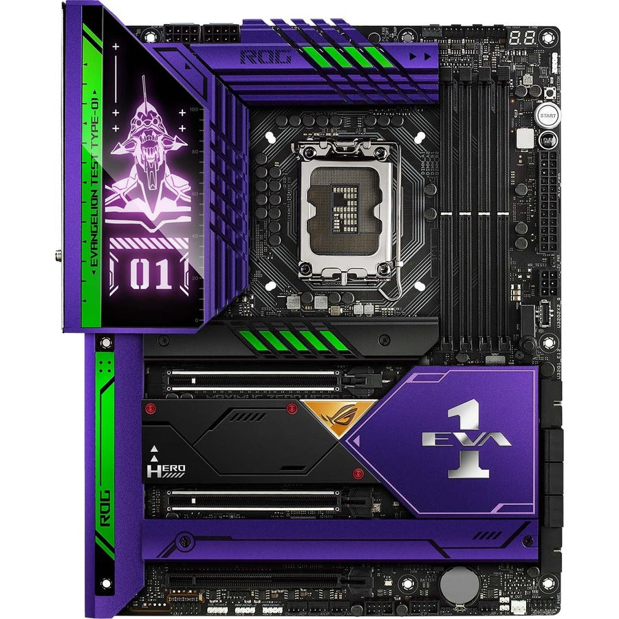 Asus ROG Maximus Z690 Hero Maximus Z690 Hero EVA Edition Desktop Motherboard - Intel Z690 Chipset - Socket LGA-1700 - Intel Optane Memory Ready ROG MAXIMUS Z690 HERO EVA