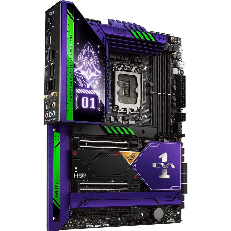 Asus ROG Maximus Z690 Hero Maximus Z690 Hero EVA Edition Desktop Motherboard - Intel Z690 Chipset - Socket LGA-1700 - Intel Optane Memory Ready ROG MAXIMUS Z690 HERO EVA