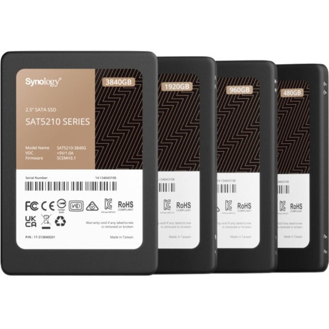 Synology SAT5210 SAT5210-960G 960 GB Solid State Drive - 2.5" Internal - SATA (SATA/600) SAT5210-960G