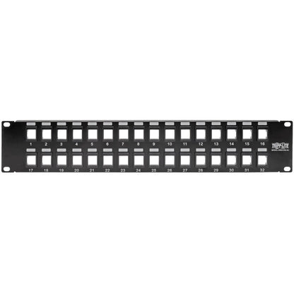 Tripp Lite N062-032-KJ 32-Port 2U RackMount Unshielded Blank Keystone/Multimedia PatchPanel N062-032-KJ