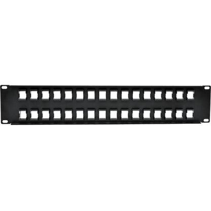 Tripp Lite N062-032-KJ 32-Port 2U RackMount Unshielded Blank Keystone/Multimedia PatchPanel N062-032-KJ