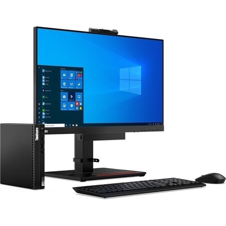 Lenovo ThinkCentre M75q Gen 2 11JN0072US Desktop Computer - AMD Ryzen 7 PRO 5750GE Octa-core (8 Core) 3.20 GHz - 16 GB RAM DDR4 SDRAM - 512 GB M.2 PCI Express NVMe SSD - Tiny - Black 11JN0072US