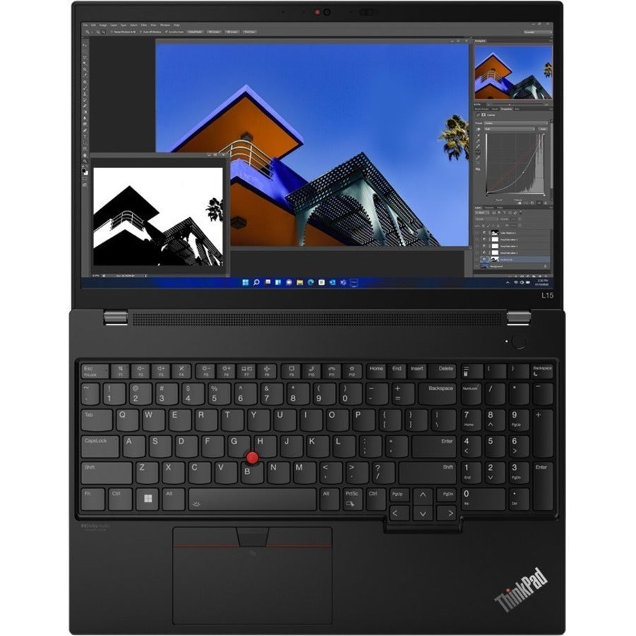 Lenovo ThinkPad L15 Gen 3 21C30051US 15.6" Touchscreen Notebook - Full HD - 1920 x 1080 - Intel Core i7 12th Gen i7-1255U Deca-core (10 Core) - 16 GB Total RAM - 256 GB SSD - Thunder Black 21C30051US