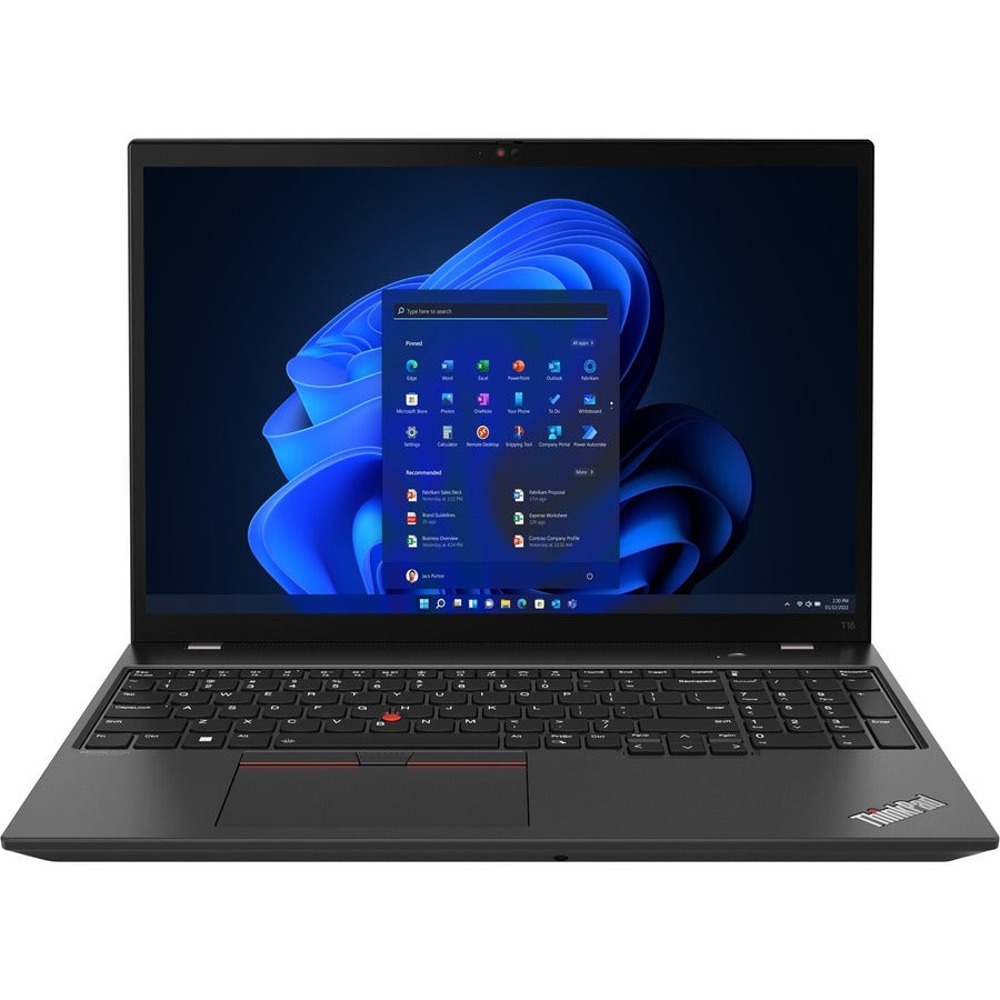 Lenovo ThinkPad T16 Gen 1 21CH0006US 16" Touchscreen Notebook - WUXGA - 1920 x 1200 - AMD Ryzen 7 PRO 6850U Octa-core (8 Core) 2.70 GHz - 16 GB Total RAM - 512 GB SSD - Villi Black 21CH0006US