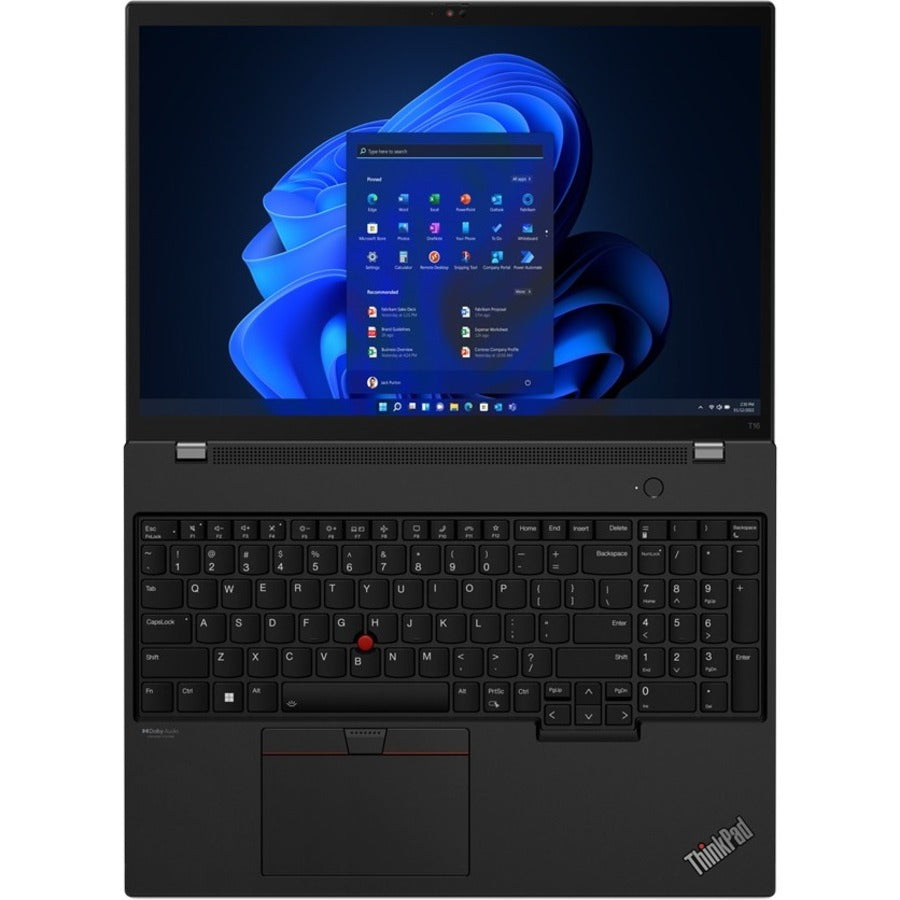 Lenovo ThinkPad T16 Gen 1 21CH0006US 16" Touchscreen Notebook - WUXGA - 1920 x 1200 - AMD Ryzen 7 PRO 6850U Octa-core (8 Core) 2.70 GHz - 16 GB Total RAM - 512 GB SSD - Villi Black 21CH0006US