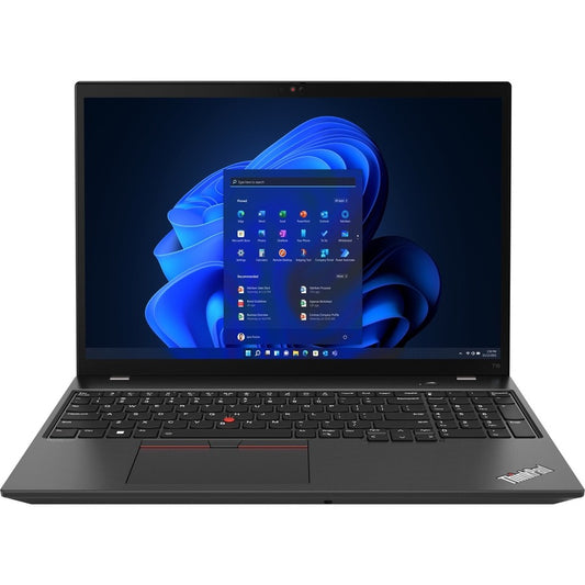 Lenovo ThinkPad T16 Gen 1 21BV0091US 16" Notebook - WUXGA - 1920 x 1200 - Intel Core i5 12th Gen i5-1235U Deca-core (10 Core) - 8 GB Total RAM - 8 GB On-board Memory - 256 GB SSD - Thunder Black 21BV0091US