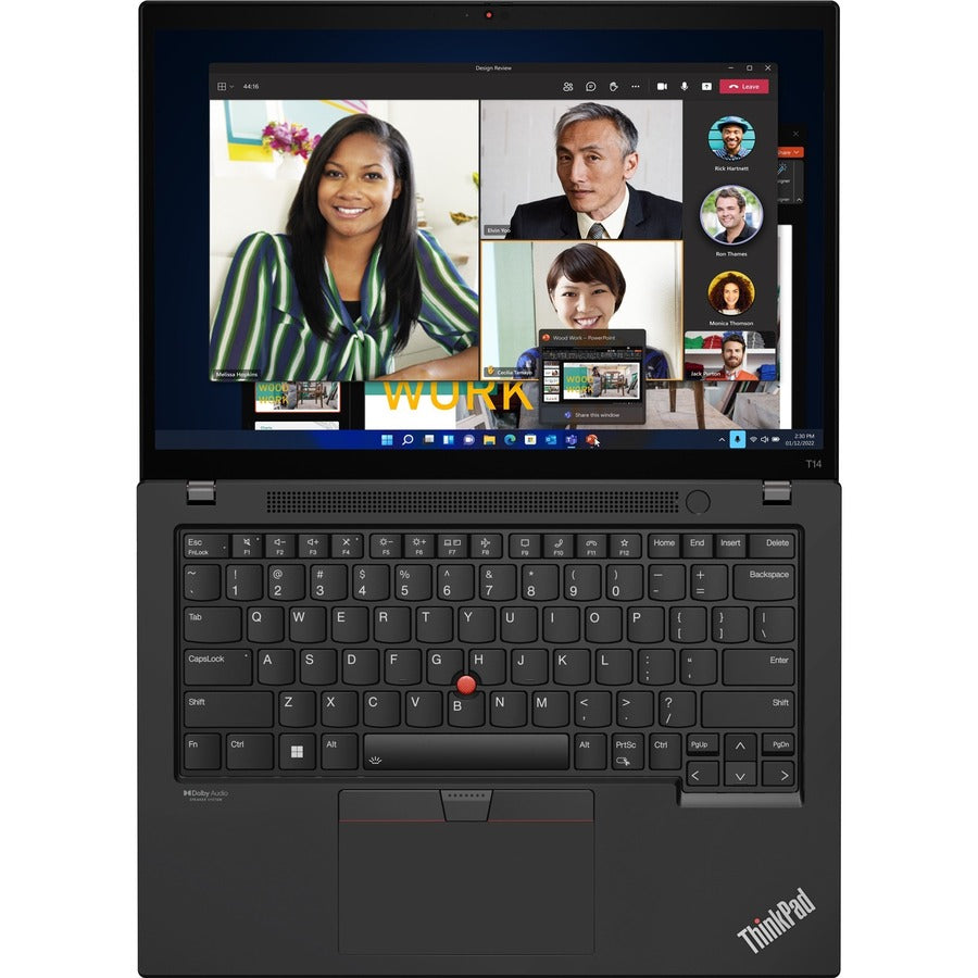 Lenovo ThinkPad T14 Gen 3 21AH00BLUS 14" Notebook - WUXGA - 1920 x 1200 - Intel Core i5 12th Gen i5-1245U Deca-core (10 Core) - 16 GB Total RAM - 8 GB On-board Memory - 512 GB SSD - Thunder Black 21AH00BLUS