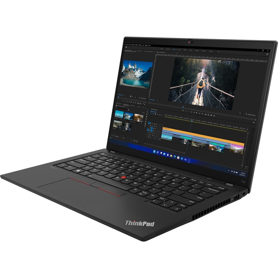 Lenovo ThinkPad T14 Gen 3 21AH00BLUS 14" Notebook - WUXGA - 1920 x 1200 - Intel Core i5 12th Gen i5-1245U Deca-core (10 Core) - 16 GB Total RAM - 8 GB On-board Memory - 512 GB SSD - Thunder Black 21AH00BLUS