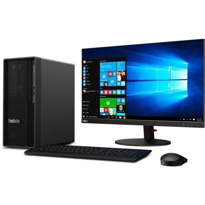 Lenovo ThinkStation P340 30DH00JACA Workstation - 1 x Intel Core i7 Octa-core (8 Core) i7-10700 10th Gen 2.90 GHz - 16 GB DDR4 SDRAM RAM - 512 GB SSD - Tower - Raven Black 30DH00JACA