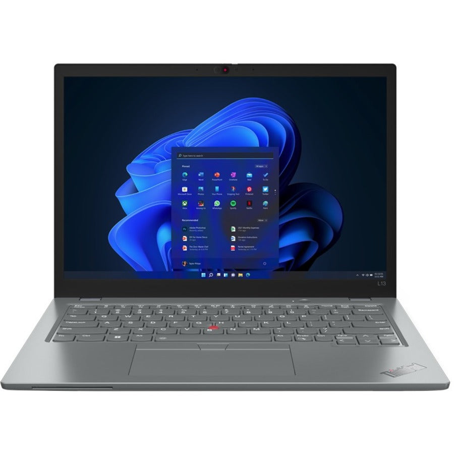 Lenovo ThinkPad L13 Gen 3 21B3003TUS 13.3" Notebook - WUXGA - 1920 x 1200 - Intel Core i5 12th Gen i5-1235U Deca-core (10 Core) 3.30 GHz - 16 GB Total RAM - 256 GB SSD - Storm Gray 21B3003TUS