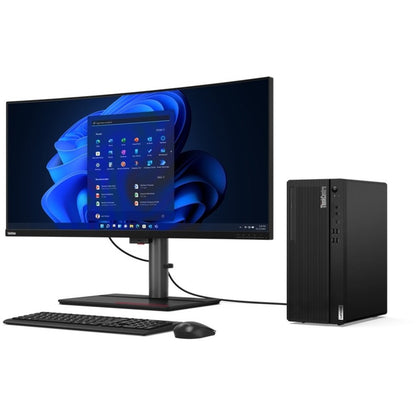 Lenovo ThinkCentre M80t Gen 3 11TE001EUS Desktop Computer - Intel Core i5 12th Gen i5-12500 Hexa-core (6 Core) 3 GHz - 16 GB RAM DDR5 SDRAM - 512 GB NVMe M.2 PCI Express PCI Express NVMe 4.0 x4 SSD - Tower - Black 11TE001EUS