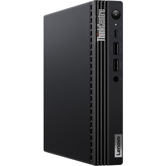 Lenovo ThinkCentre M80q Gen 3 11U10040US Desktop Computer - Intel Core i5 12th Gen i5-12500T Hexa-core (6 Core) 2 GHz - 8 GB RAM DDR5 SDRAM - 256 GB M.2 PCI Express NVMe 4.0 x4 SSD - Tiny - Black 11U10040US