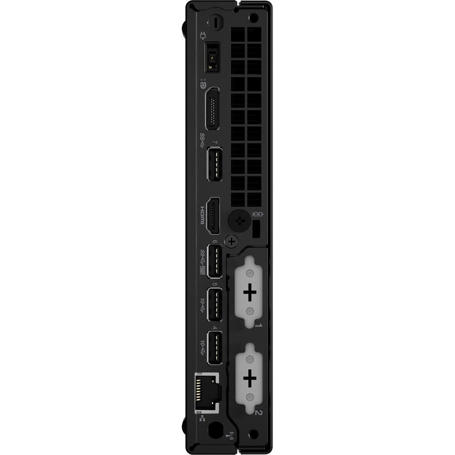 Lenovo ThinkCentre M80q Gen 3 11U10040US Desktop Computer - Intel Core i5 12th Gen i5-12500T Hexa-core (6 Core) 2 GHz - 8 GB RAM DDR5 SDRAM - 256 GB M.2 PCI Express NVMe 4.0 x4 SSD - Tiny - Black 11U10040US