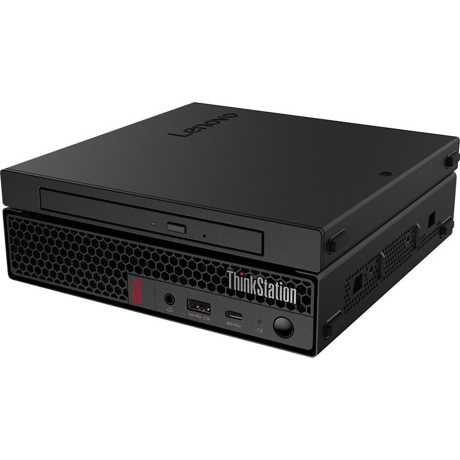 Lenovo ThinkStation P350 30EF003KUS Workstation - 1 x Intel Core i5 Hexa-core (6 Core) i5-11500T 11th Gen 1.50 GHz - 16 GB DDR4 SDRAM RAM - 512 GB SSD - Tiny - Black 30EF003KUS