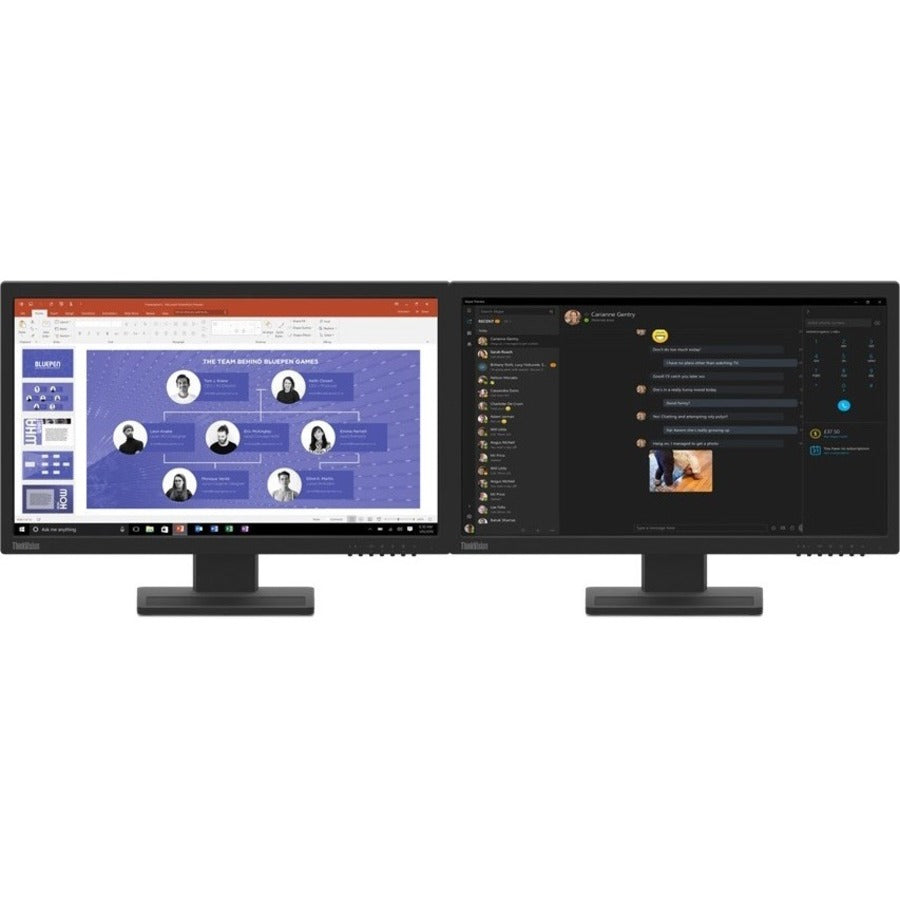 Lenovo ThinkVision E22-28 21.5" Full HD WLED LCD Monitor - 16:9 - Raven Black 62BAMAR4US