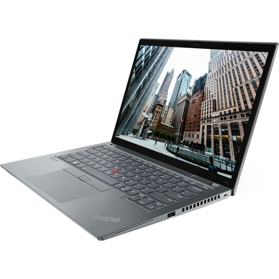 Lenovo ThinkPad X13 Gen 2 20XH0057US 13.3" Notebook - WUXGA - 1920 x 1200 - AMD Ryzen 5 PRO 5650U Hexa-core (6 Core) 2.30 GHz - 8 GB Total RAM - 256 GB SSD - Storm Gray 20XH0057US