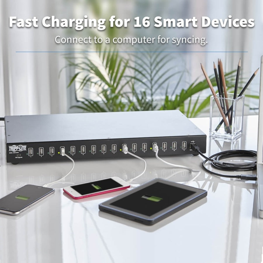 Tripp Lite 16-Port USB Sync / Charging Hub U280-016-RM