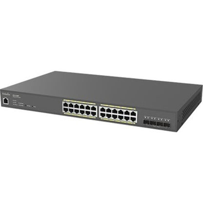 EnGenius Cloud Managed 24-Port Gigabit PoE+ Switch with 4 SFP+ Ports ECS1528P