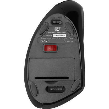 Adesso iMouse E10 2.4 GHz RF Wireless Vertical Ergonomic Mouse iMouse E10