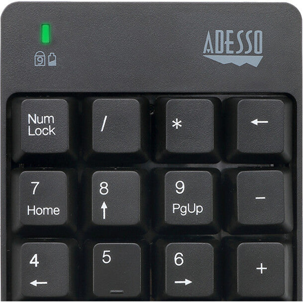 Adesso Wireless Spill Resistant 18-Key Numeric Keypad WKB-6010UB