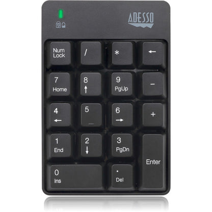 Adesso Wireless Spill Resistant 18-Key Numeric Keypad WKB-6010UB