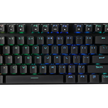 Adesso RGB Programmable Mechanical Gaming Keyboard with Detachable Magnetic Palmrest AKB-650EB