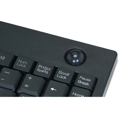 Adesso Wireless Mini Trackball Keyboard WKB-3100UB