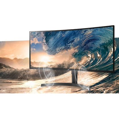 LG Ultrawide 35BN75C-B 35" UW-QHD Curved Screen LCD Monitor - 21:9 - Textured Black 35BN75C-B