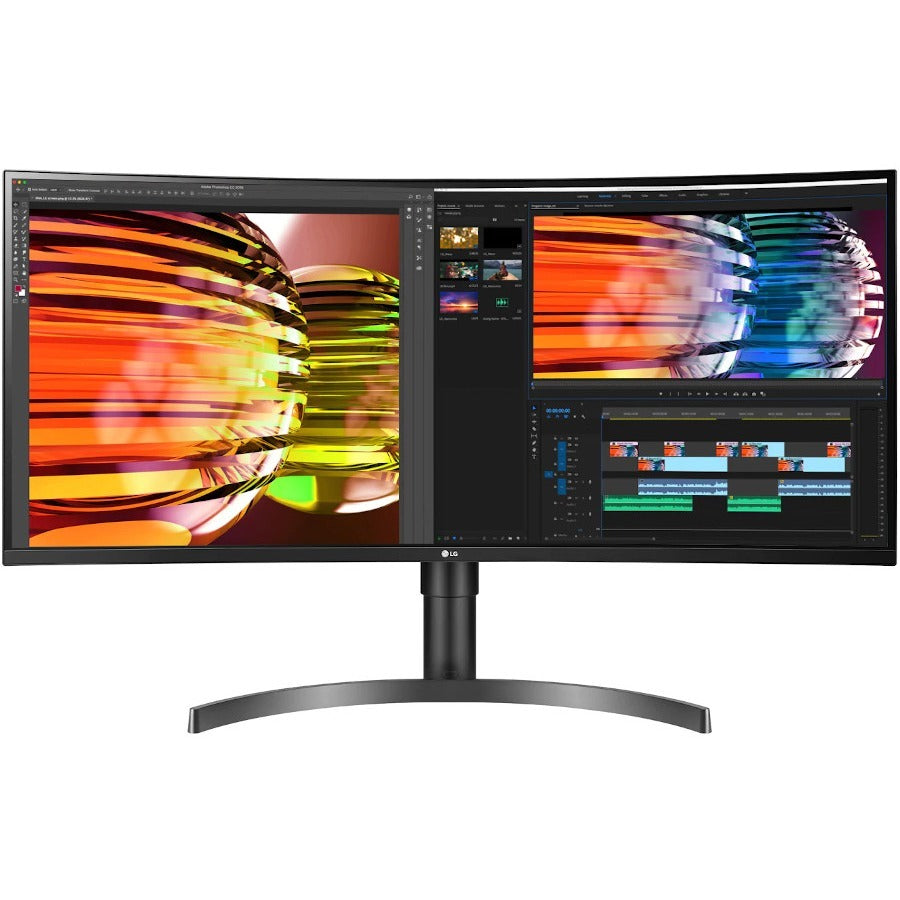 LG Ultrawide 35BN75C-B 35" UW-QHD Curved Screen LCD Monitor - 21:9 - Textured Black 35BN75C-B