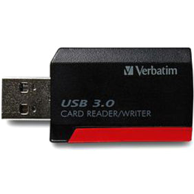 Verbatim Pocket Card Reader, USB 3.0 - Black 98538