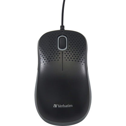 Verbatim Silent Corded Optical Mouse - Black 99790